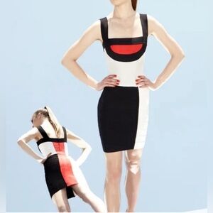 Herve Leger bandage dress.